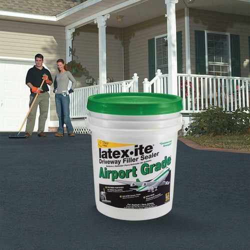 Asphalt Driveway Filler Sealer 4.75 Gal Airport Grade NonSkid Easy