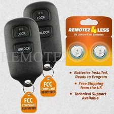 2 For 1999 2000 2001 Toyota Camry Remote Car Keyless Entry Key Fob