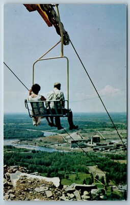 Ski Club Chair Lift Fort William Ontario Canada Postcard Thunder Park