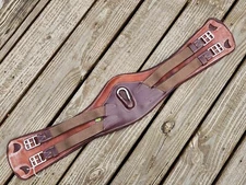 Devoucoux V-Strap Two-Tone Brown Padded Anatomic Dressage Girth - 32"-80cm -NWOT