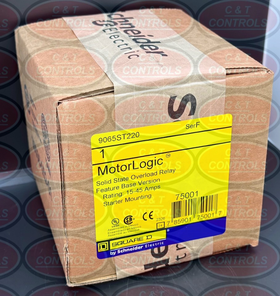 Relais De Surcharge Square D 9065ST220 Taille 2 - 15A à 45A, Neuf Dans Boîte, Stock USA
