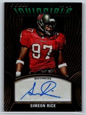 2022 Chronicles Buccaneers Simeon Rice Invincible Auto 9/10  #INV-SIR TC1367