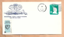APOLLO 11 SPLASHDOWN MISSION COMPLETED JUL 21,1969 NASA LOCAL POST  SPACE ****