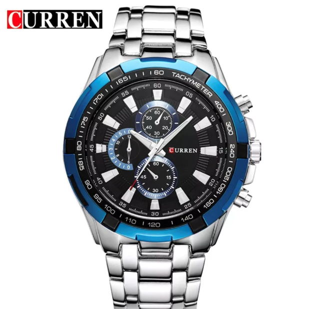 curren silver analog watch