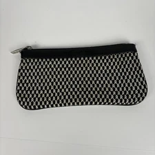 The Sak Wallet Pouch Elliot Lucca Black/White with Black Leather Trim