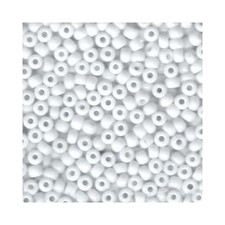 Miyuki Seed Beads 6/0 Opaque White 6-402 Glass 20g in a Tube Round Rocaille