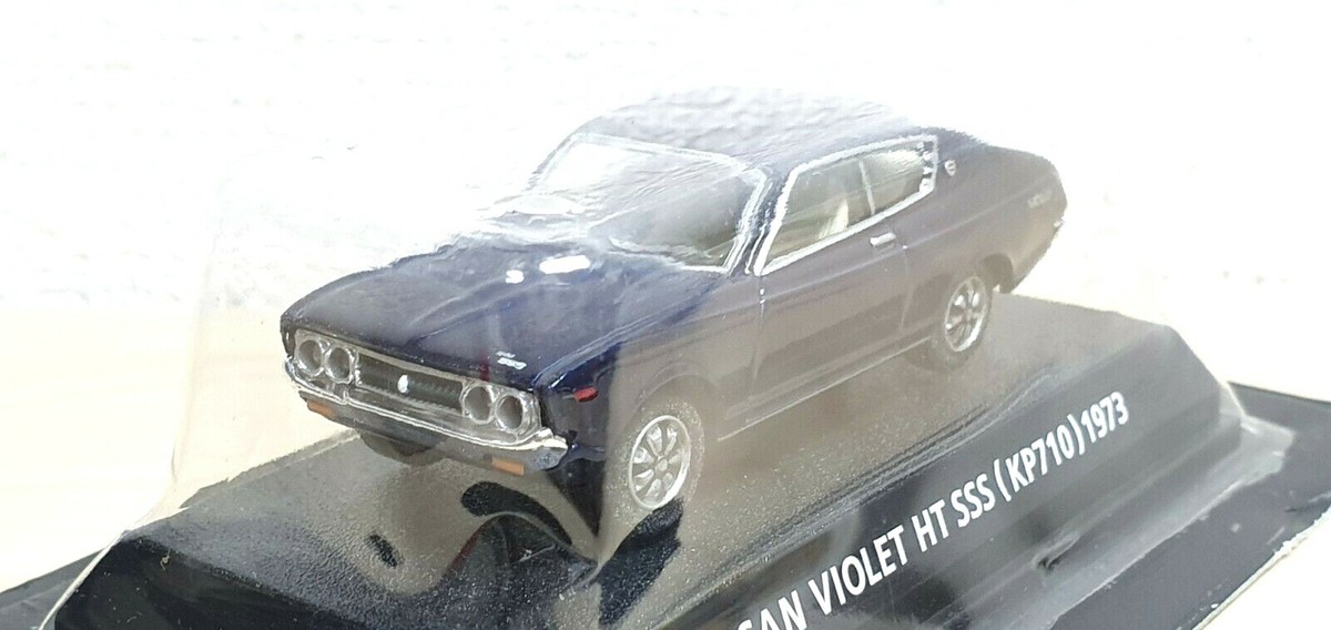 1/64 Konami 1973 NISSAN VIOLET HT SSS BLUE diecast car model