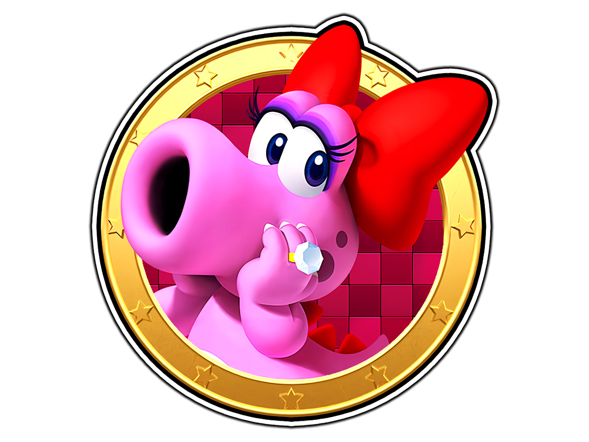 #1793 Birdo Mario Party Icon Mushroom Kingdom Waterproof Vinyl Sticker Car