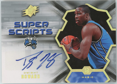 Dwight Howard Orlando Magic 2007 UD SPx Super Scripts Auto #SS-DH 26860