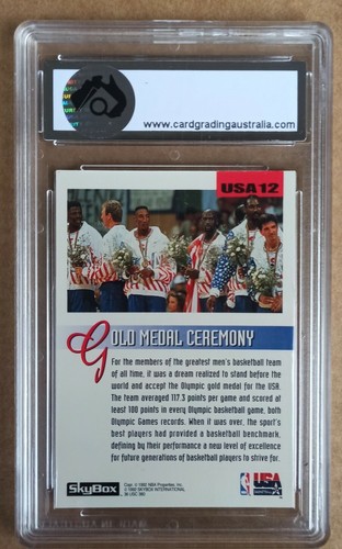 Magic Johnson Skybox Olympic Team 1992/93 - Card #USA12 - CGA 9.5 GEM not PSA - Picture 2 of 2