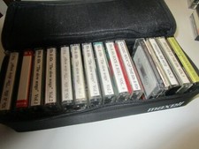 Cassette Tape Case Holder Carry Case Logic Maxwell 14 OLDIES tapes JY32