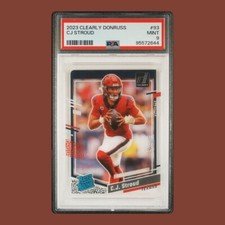 2023 Panini Clearly Donruss #93 CJ Stroud Houston Texans Rookie PSA 9 MINT