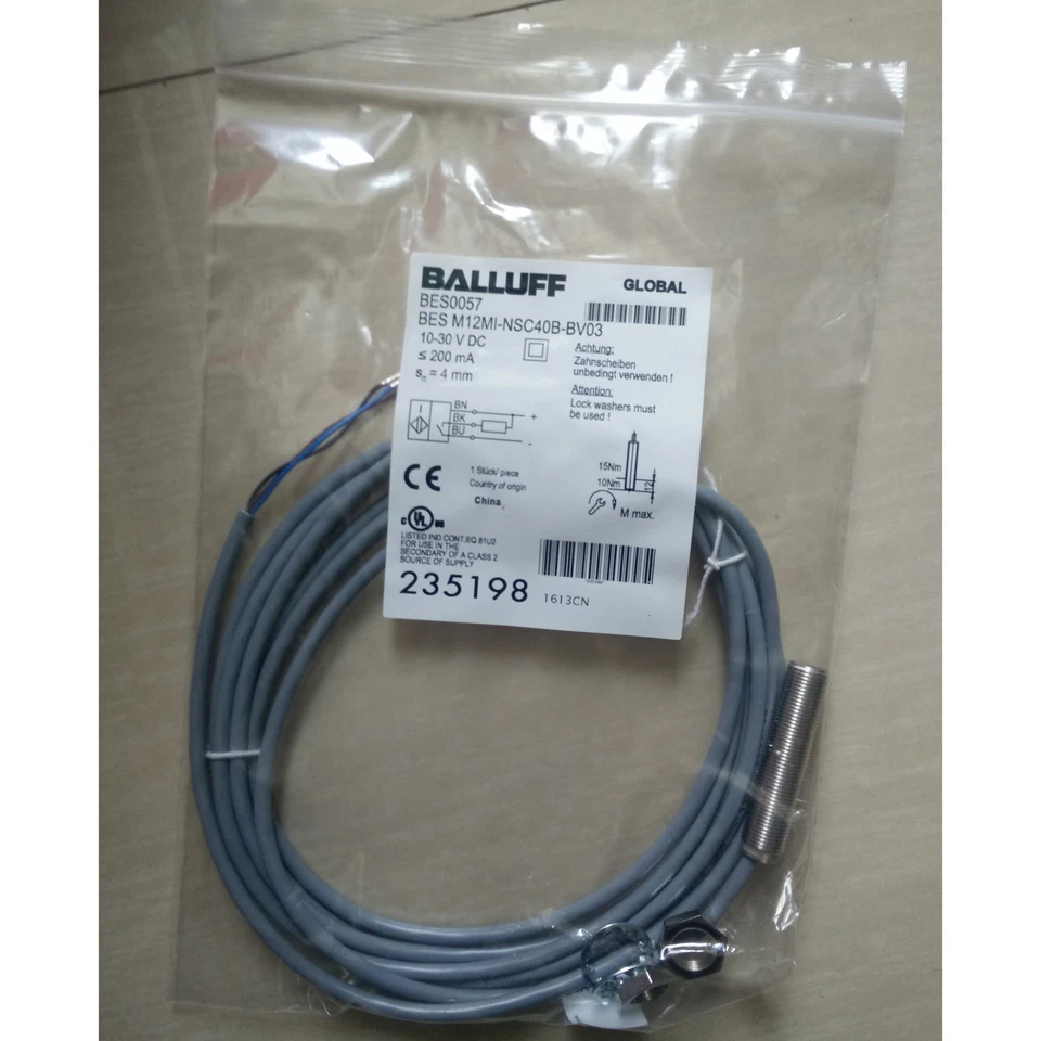 1PC New BALLUFF BES M12MI-NSC40B-BV03 Inductive Standard Sensors Free Shipping - Image 4 of 4