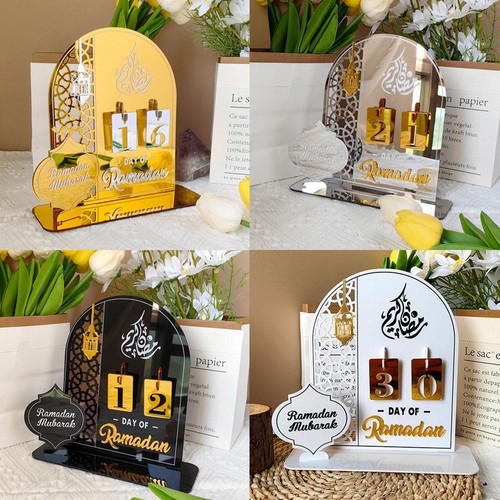 Ramadan Advent Countdown Calendar Acrylic Ramadan Festival Countdown Display - Picture 8 of 22
