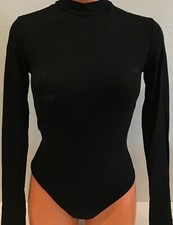 Women's Only Hearts So Fine Long Sleeve Bodysuit Black Size L