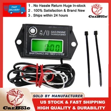 Tachometer Tiny Tach/Hour Meter Waterproof For 2 Stroke & 4 Stroke Small Engine