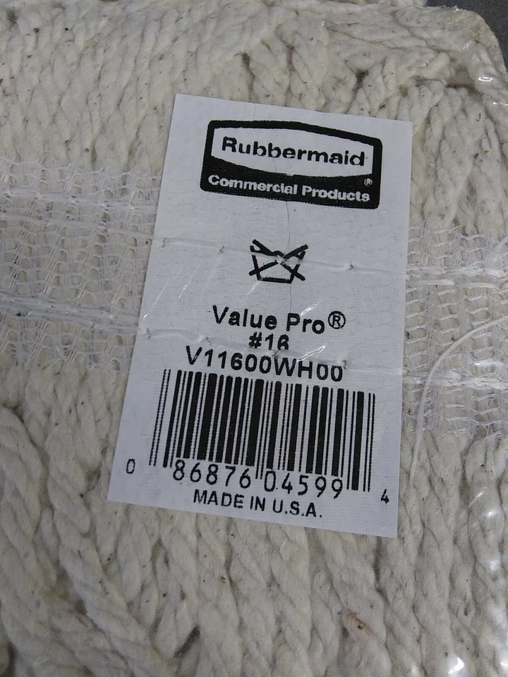 VALUE PRO COTTON #16 V11600WH00  - 2 pack new in plastic - Image 2 of 3