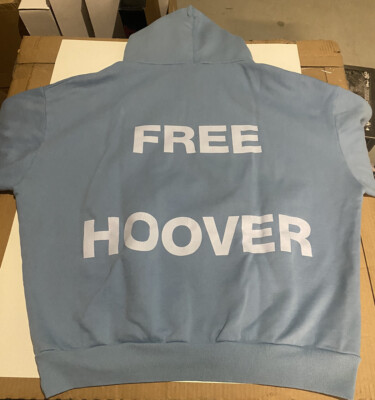 Free Larry Hoover Hoodie Light Blue Size L Kanye West x Drake 