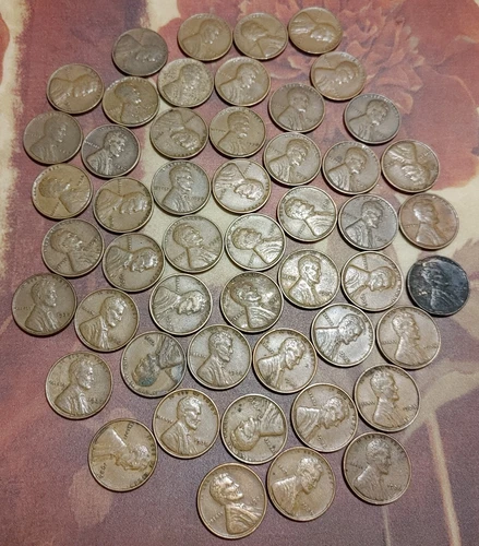 1936 50 coin penny roll Good to Extra Fine condition most are Fine and very good