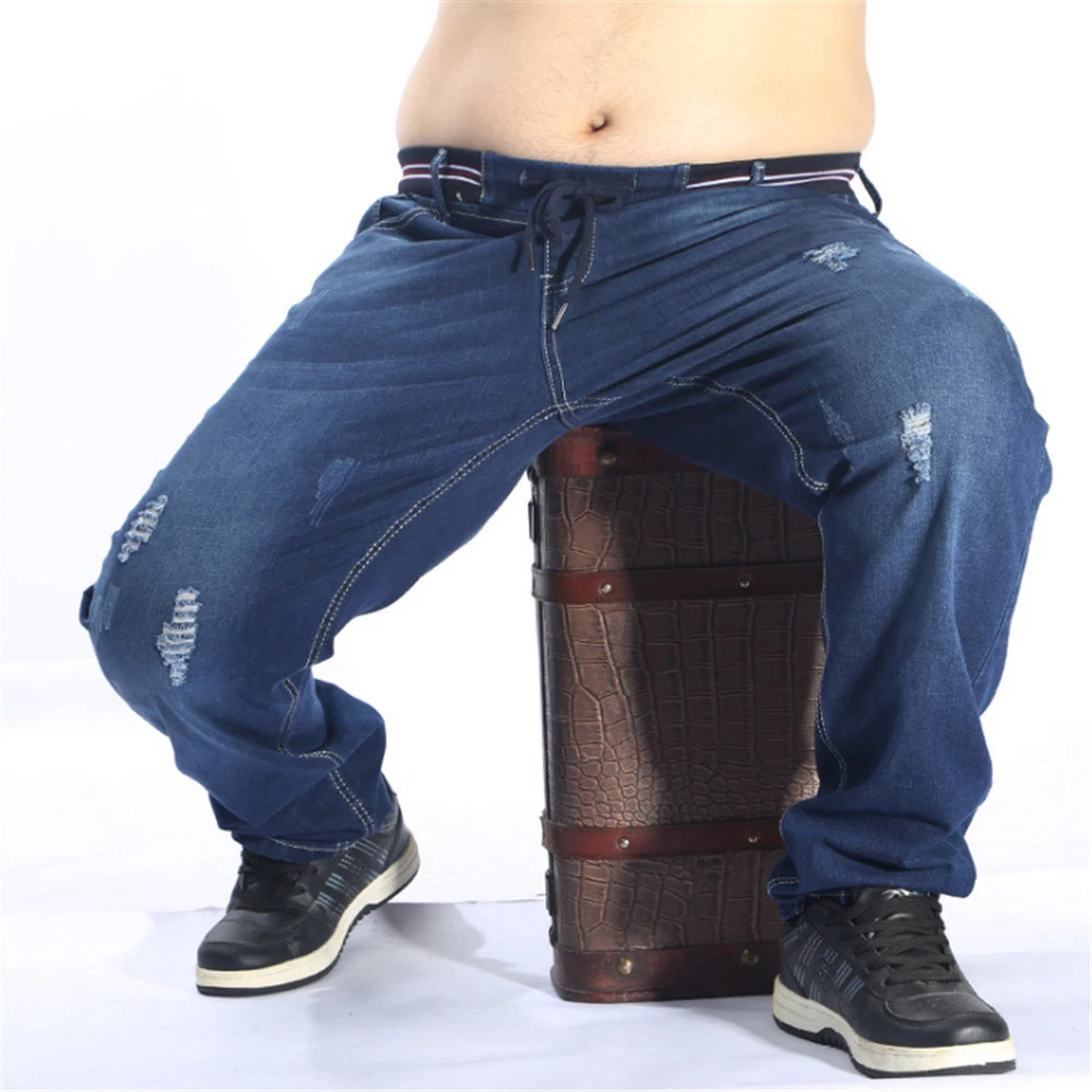 Large ripped jeans cheap