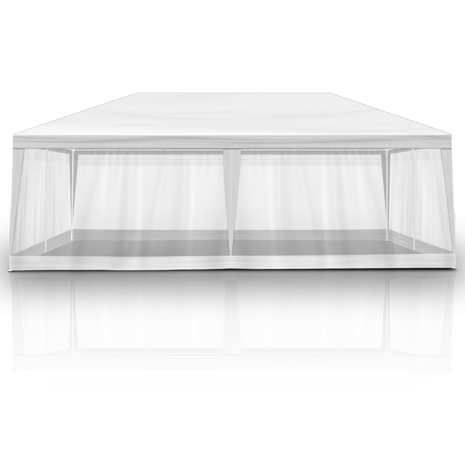 Shelter With Netting Side Walls