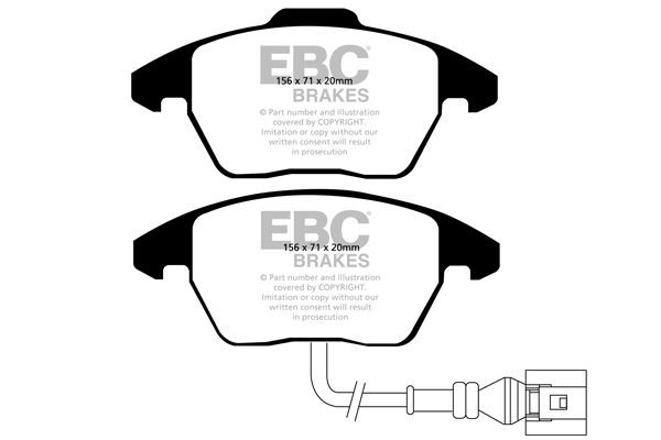 EBC DP1517 BRAKE PAD SET DISC BRAKE Front