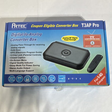 Artec T3AP Pro Digital-to-Analog Converter Box w/ EPG, Auto Scan, V-Chip, CC