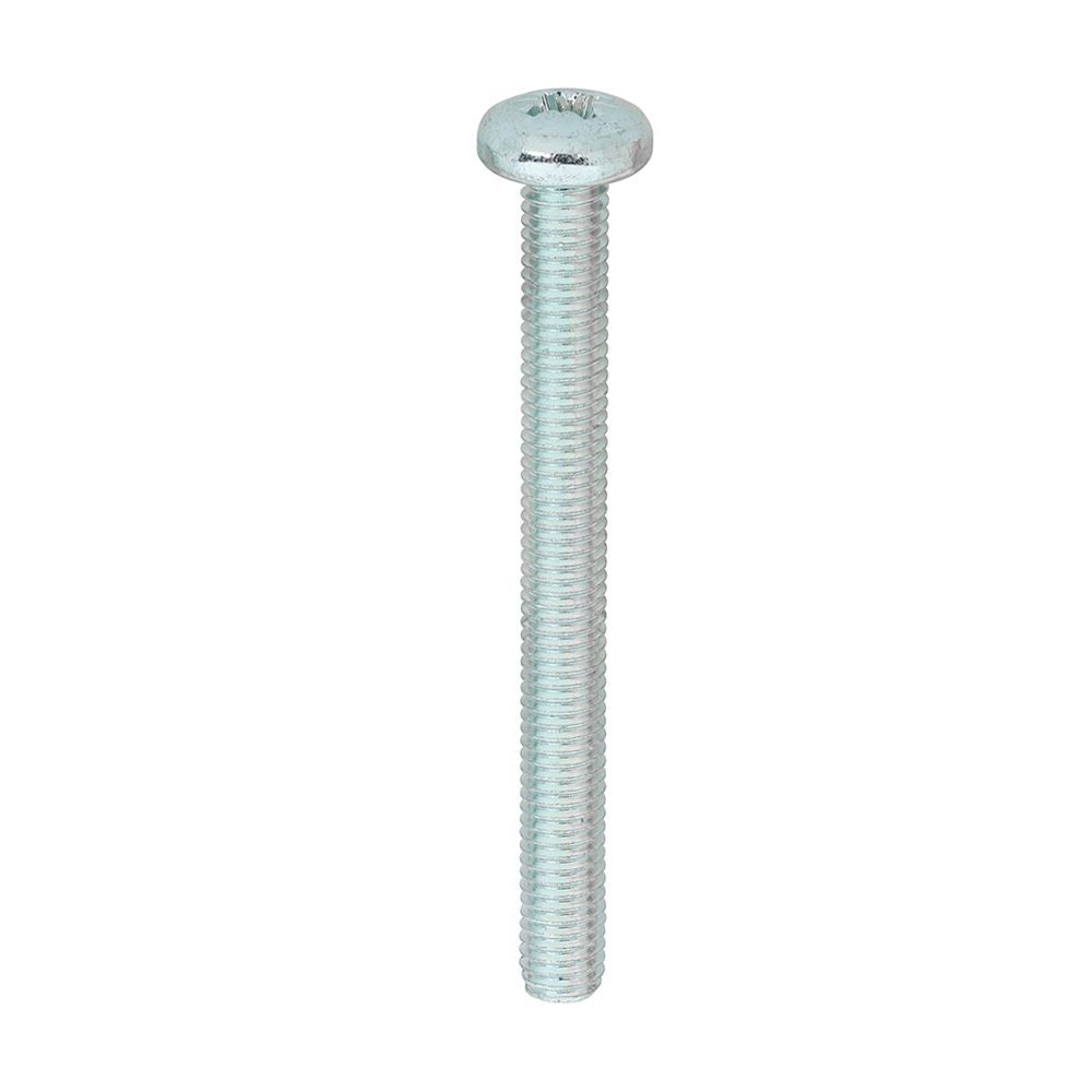 Timco - Metric Threaded Machine Screws  PZ - Pan Head - Zinc (M5 x 50 - 100 Pcs)