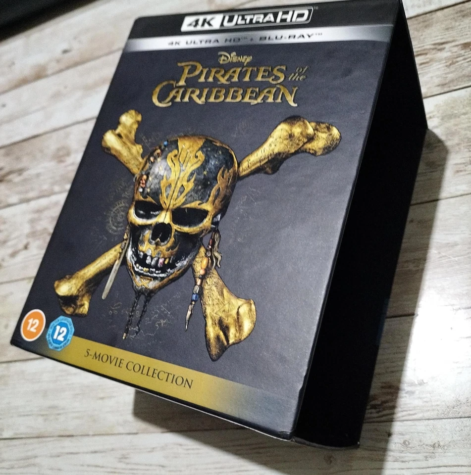 EMPTY PAPER SLIP CASE -PIRATES OF THE CARIBBEAN 4K STEELBOOK BOX -SET EMPTY CASE - Image 2 of 4
