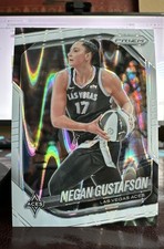 2025 Panini Prizm WNBA - Megan Gustafson #49 White Seismic Prizm Aces
