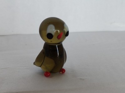 Glass Penguin  oder eines Küken Figurine Blown Sculpture | Handcrafted Art