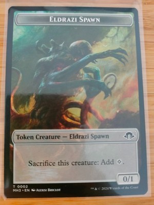 MTG Eldrazi Spawn Token 0002 Modern Horizons 3 M/NM Free UK P&P