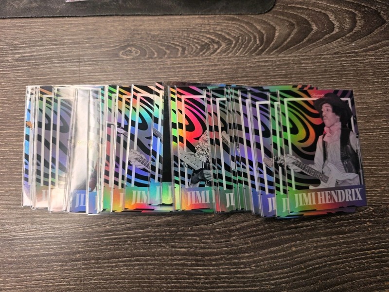 2025 Jimi Hendrix Keepsake Collection 40 Card Lot Rainbow Base