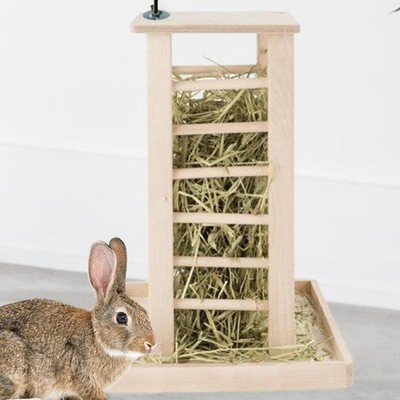 Wooden Hay Feeder Feeding Hay Manager Hay Dispenser Multifunctional Grass Holder