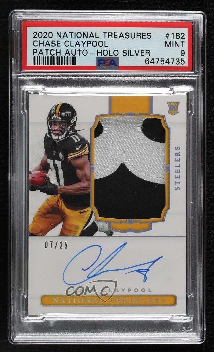 2020 Panini National Treasures 7/25 Chase Claypool RPA Rookie Patch Auto RC 1u4d