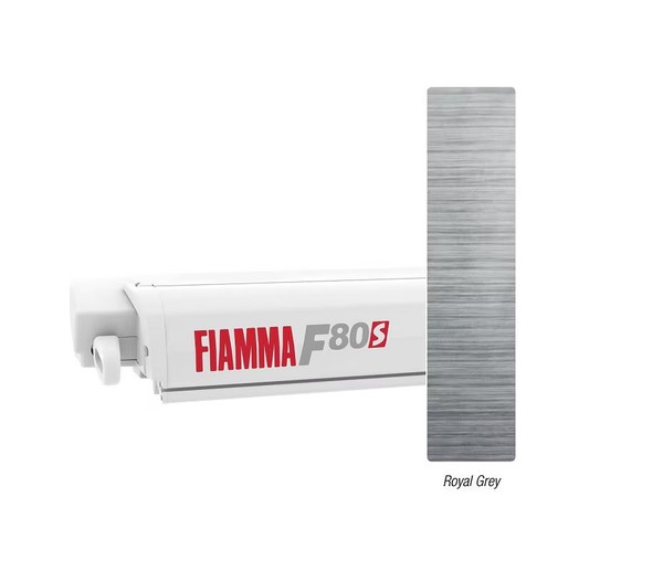 Fiamma F80S 370 Markise Weiß, 370Cm, Royal Grey-image