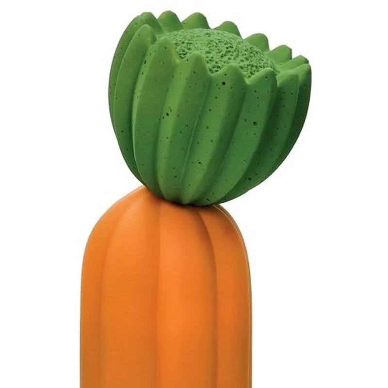 Lampada CACTUS Arancio BRANDANI in Porcellana 32 cm Fiore Verde Tavolo Comodino, fotografia 8 di 9