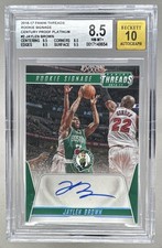 Jaylen Brown 2016 Panini Threads Platinum Century RC Signage Auto 1/1 BGS 8.5/10
