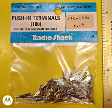 RadioShack® Push in Terminals for .042" Diameter Holes (100) • P/N 270-1392