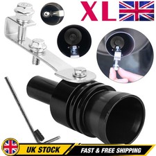 Car Turbo Sound Whistle Exhaust Muffler Simulator Universal Silver Black UK Kit