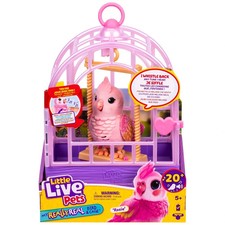 Image of Little Live Pets Bird & Cage Rosie Beak Moves & Sounds Just Like Real *NEW*