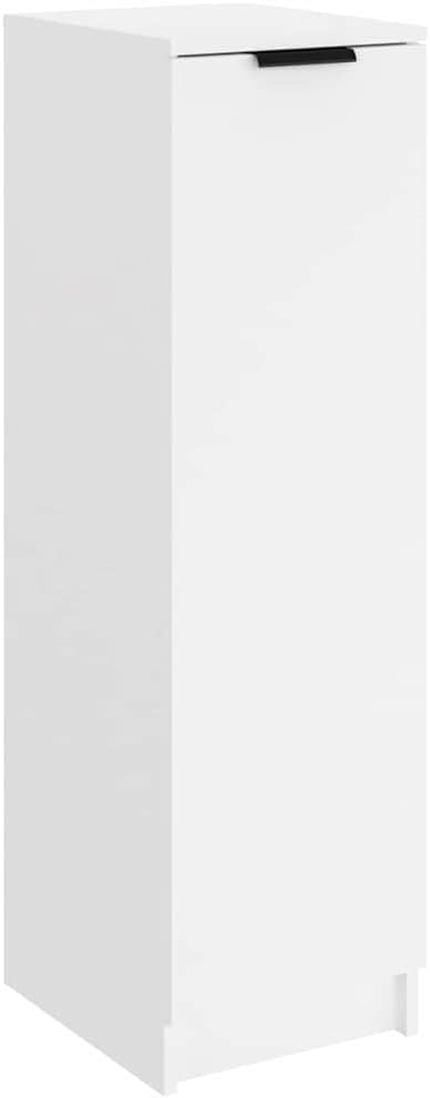Mobile Portascarpe Bianco Slim 30x35x100 cm in Legno Multistrato Moderno