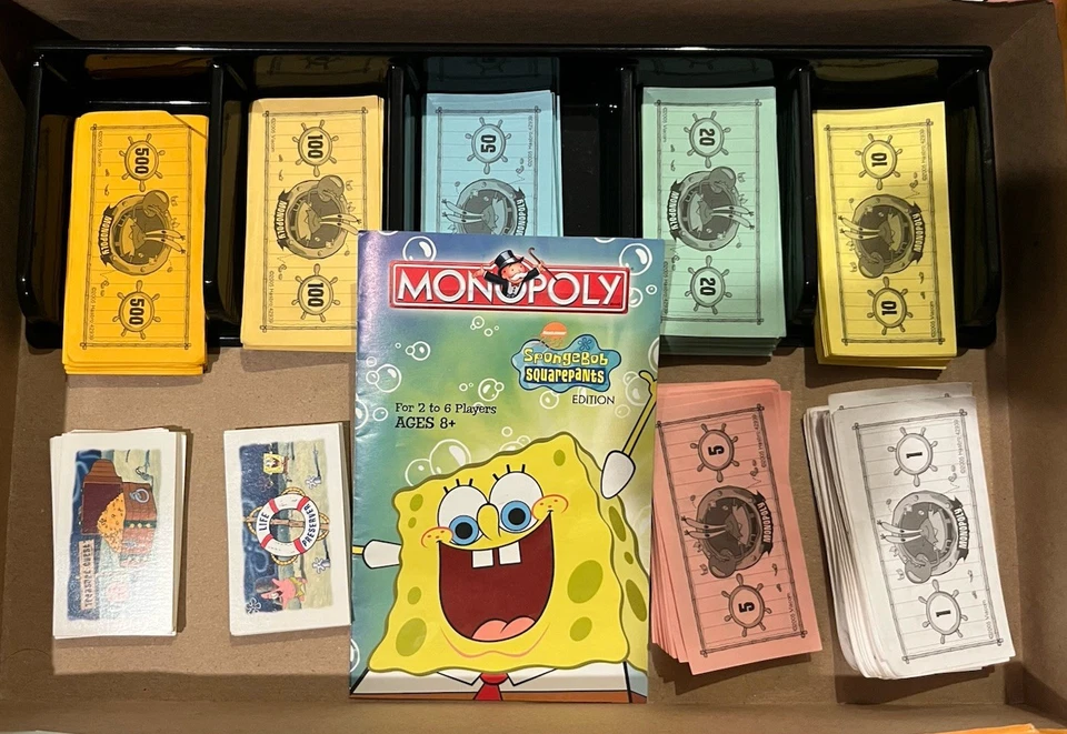 Hasbro Spongebob Squarepants Monopoly Collectors Edition 2005 Complete - Image 2 of 4