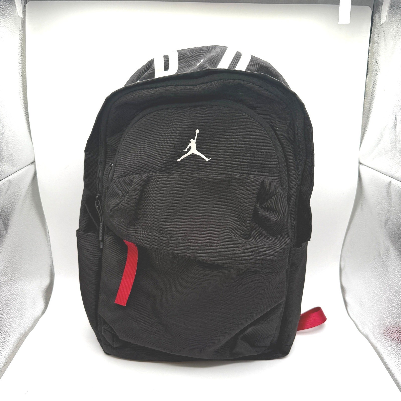 Mens Large Black Jumpman Logo Padded Straps School Travel Ba