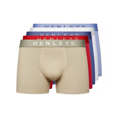 Henleys - ''Motley'' Boxershorts für Herren(5er-Pack) (BG1323)