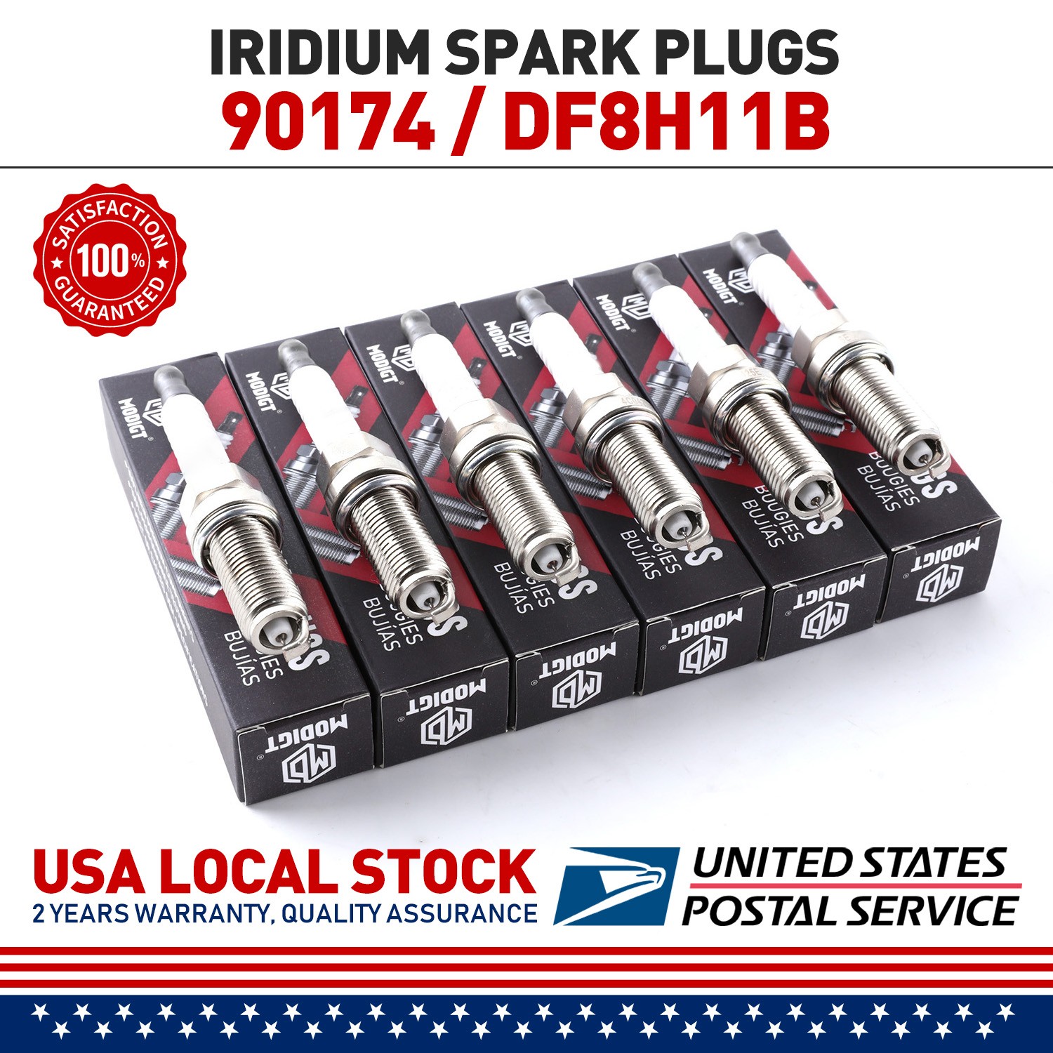 6pcs - For NGK 90174 DF8H11B Spark Plug MGT Iridium for Nissan and Infiniti