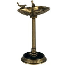 Antique Bird Bath with Pedestal, Birdbath Bowl, Bronze