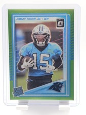 JIMMY HORN JR 2025 DONRUSS OPTIC RATED ROOKIE LIME GREEN PRIZM /50 #281 Q1824