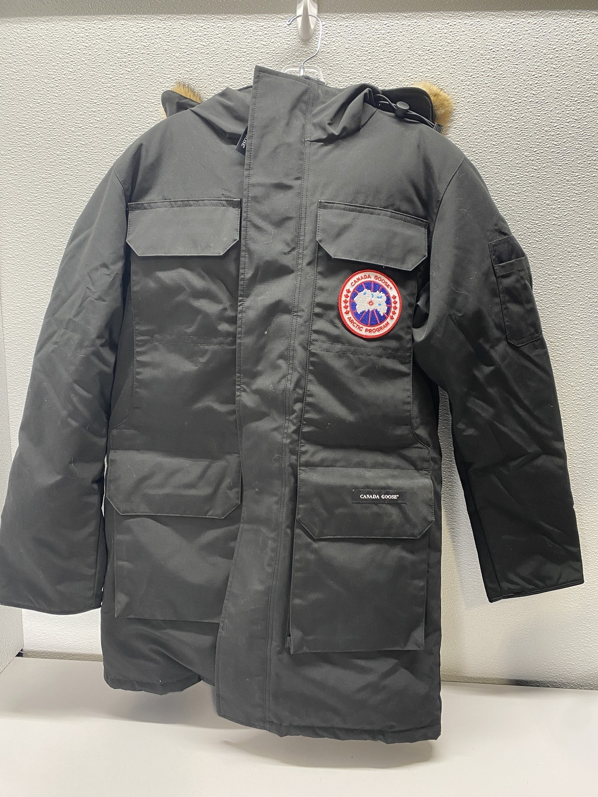 Canada Goose Mens Citadel Mid Length Down Insulated Coat Size S Black