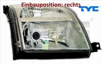 TYC 20-0359-05-2 Hauptscheinwerfer Rechts Scheinwerfer Frontscheinwerfer
